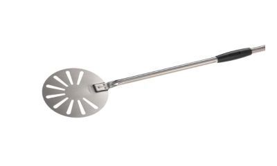 Gi metal amica pizzaschep geperf. rond 23 cm steel 150cm