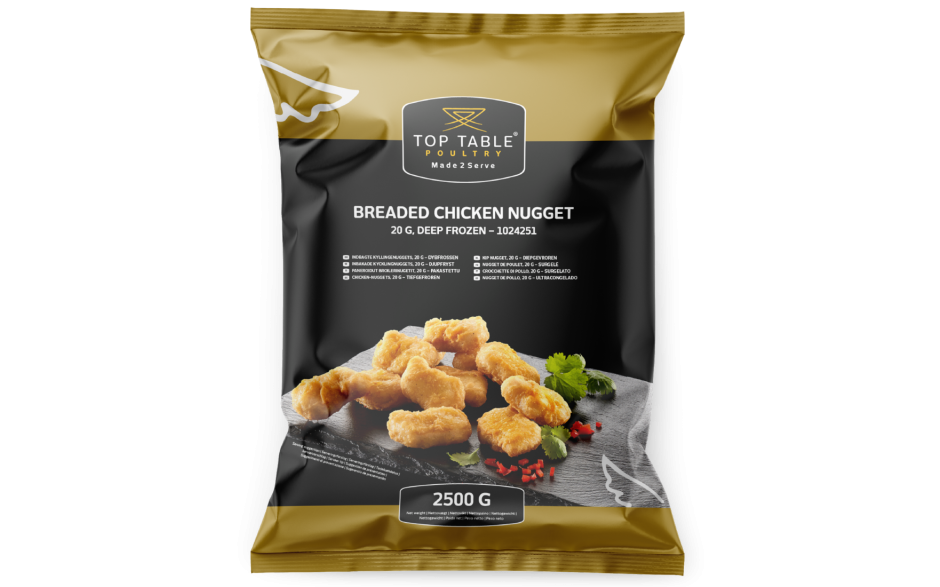 Top Table Kipnuggets gepaneerd 20gr 2,5kg