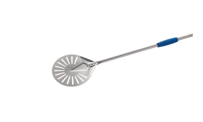 Gi metal azzurra pizzaschep geperf. rond 20 cm steel 120cm