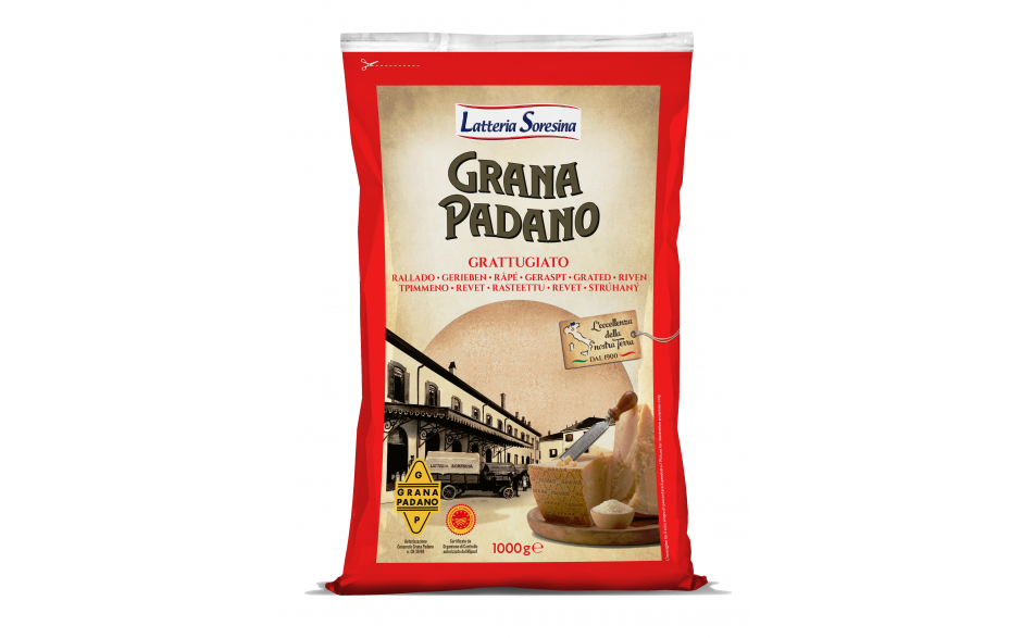 Latteria soresina grana padano fijn gemalen 1 x 1 kg