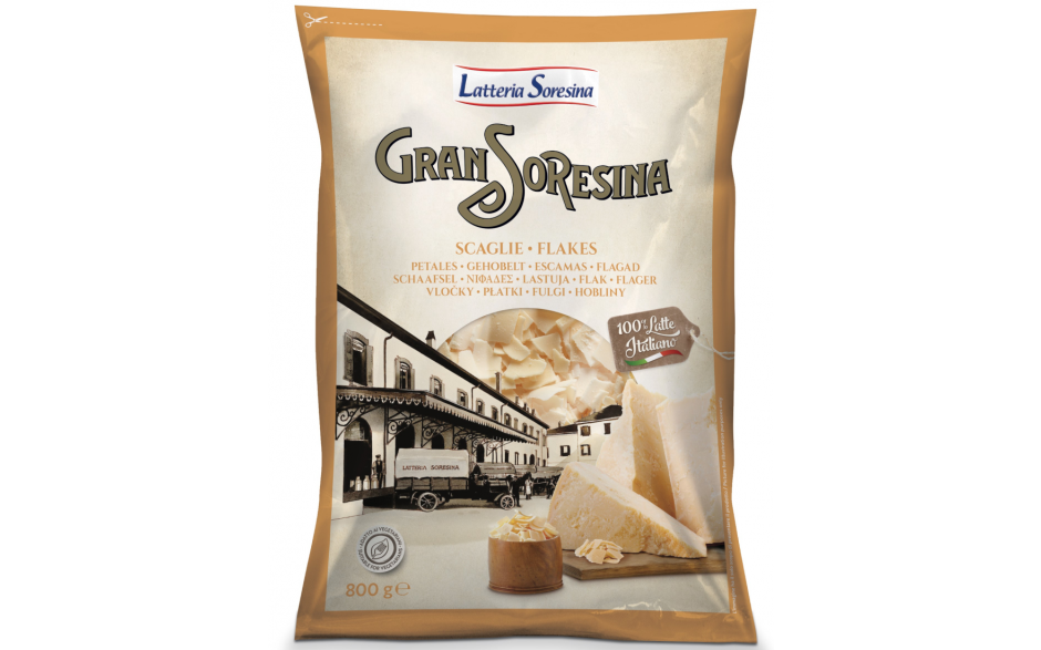 Latteria soresina gran soresina italiaanse harde kaas flakes 1 x 800 gr