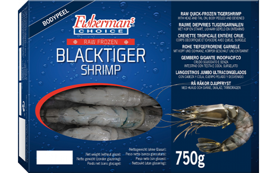 Fisherman's choice black tiger 16/20 body peel 1 x 750 gr