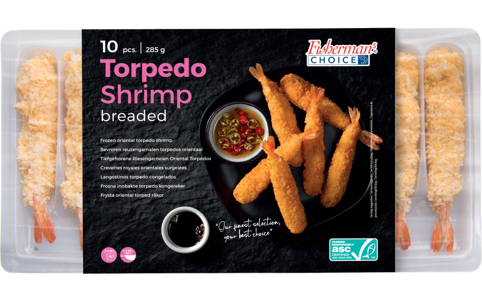 Fisherman's Choice torpedo shrimp gepaneerd 1 x 285 gr