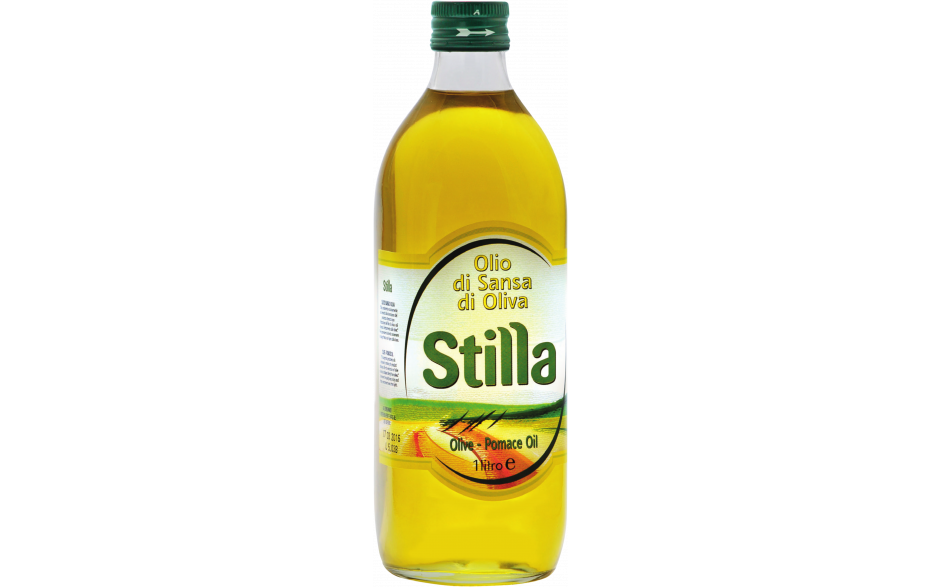 Stilla olijfolie olio di sansa  1 lt - glas