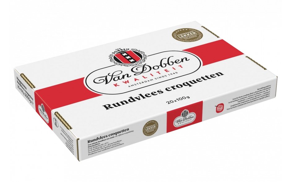 Van Dobben Kroket Rundvlees 20 x 100 gr