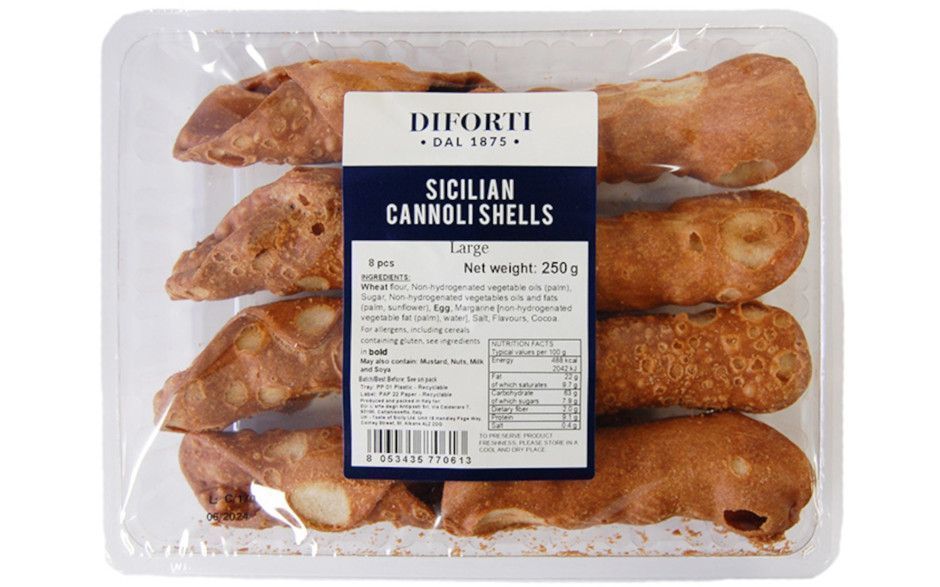 Positano Cannoli grande leeg 6st, 180 gr