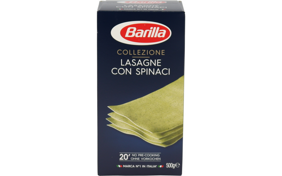 Barilla lasagne con spinaci - 15 x 500 gr