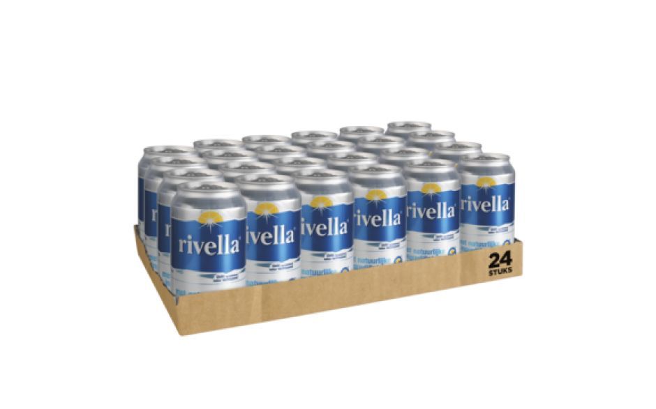 Rivella blauw blikjes 24 x 33 cl