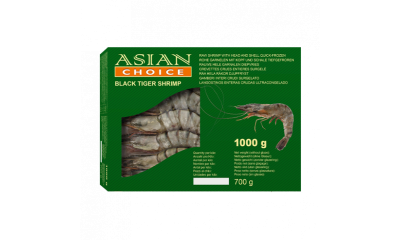 Asian Choice black tiger garnalen hoso 13/15 1 x 1 kg
