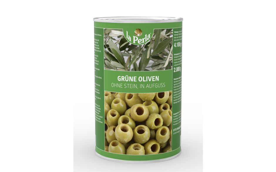 La Perla Olijven groen zonder pit 4250 ML