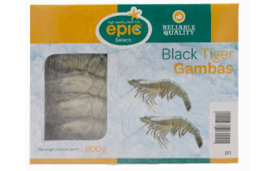 Epic black tiger garnalen 8/12 hoso 1 X 800G