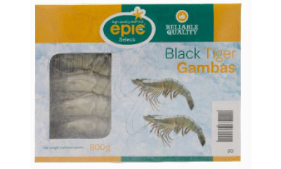 Epic black tiger garnalen 8/12 hoso 1 X 800G